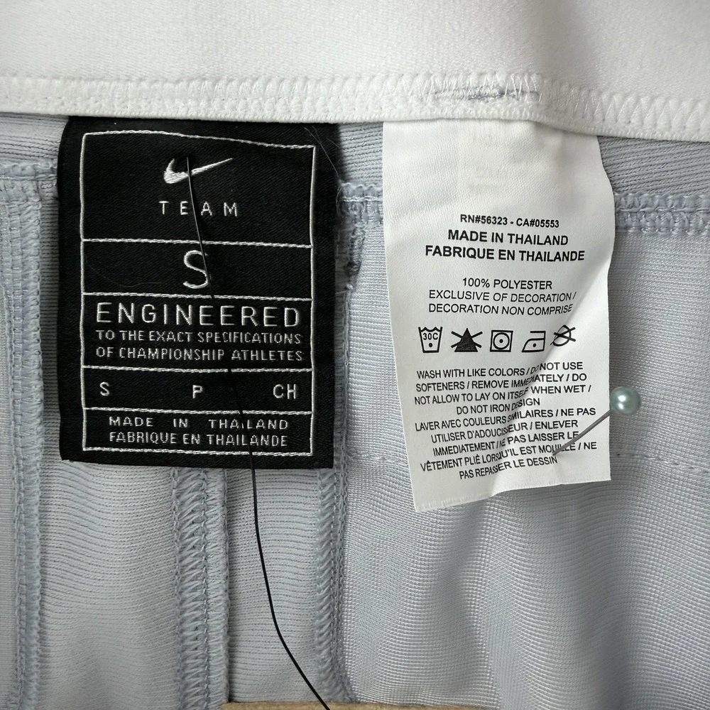 Nike Baseball Pants Mens Small Gray Engineered Knit Tapered‎ Snap DX8178-052 NWT